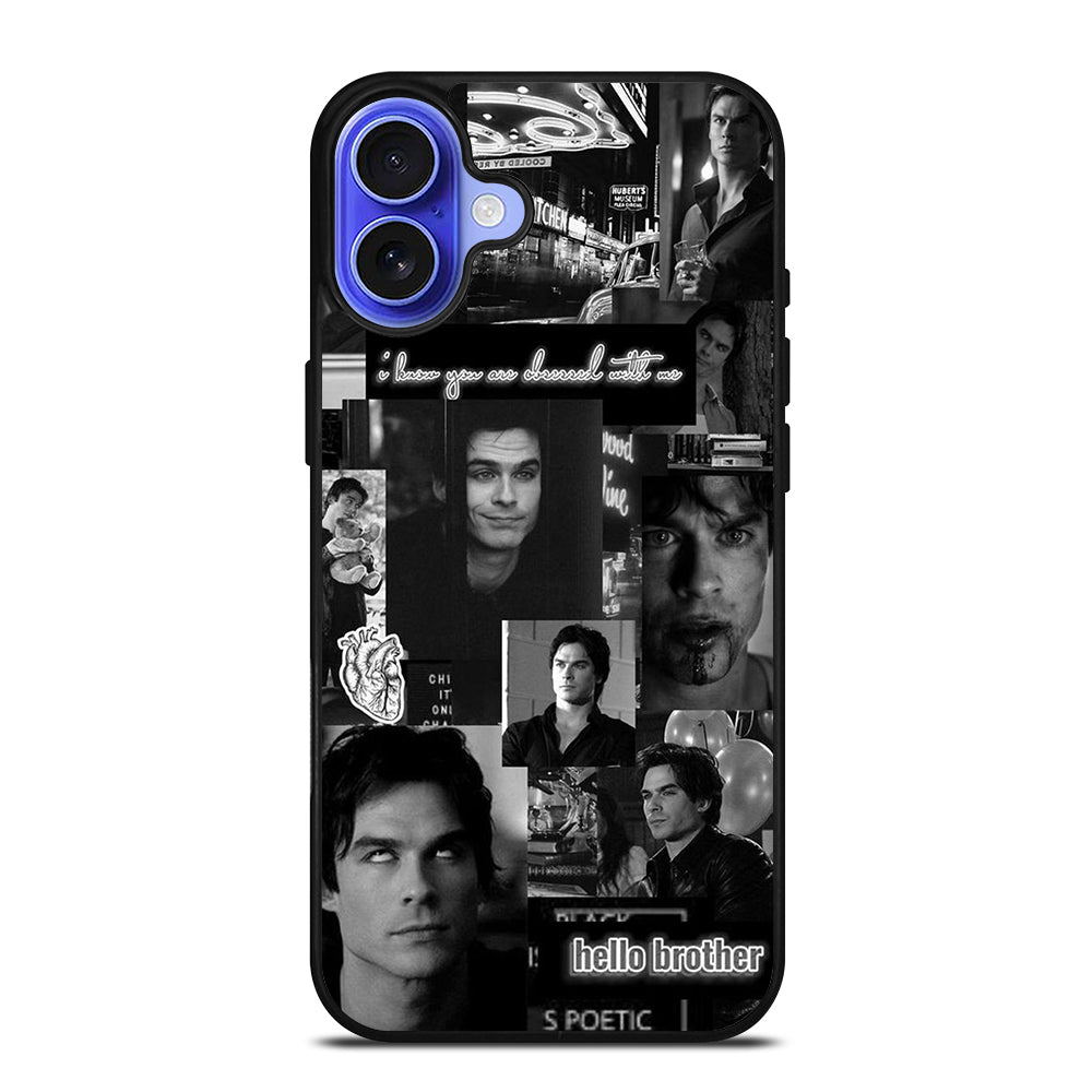 DAMON SALVATORE COLLAGE iPhone 16 Case Cover