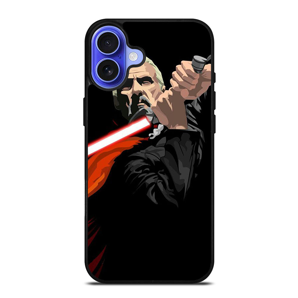 DARTH TYRANUS COUNT DOOKU STAR WARS 2 iPhone 16 Case Cover
