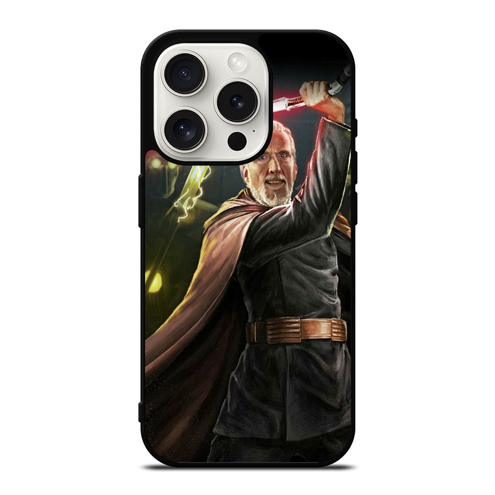 DARTH TYRANUS COUNT DOOKU STAR WARS 3 iPhone 15 Pro Case Cover