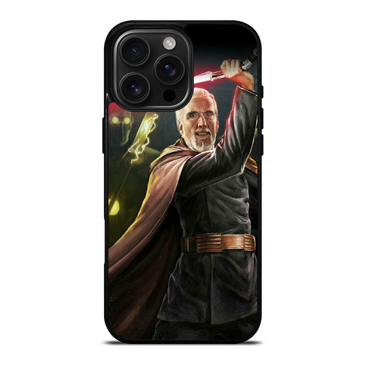 DARTH TYRANUS COUNT DOOKU STAR WARS 3 iPhone 16 Pro Max Case Cover