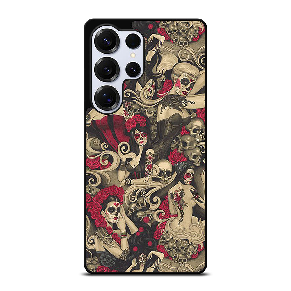 DAY OF THE DEAD SKULL ART Samsung Galaxy S25 Ultra Case Cover