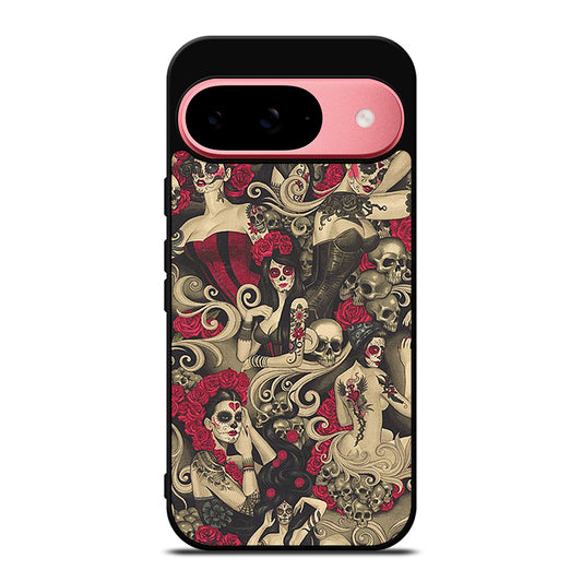 DAY OF THE DEAD SKULL ART Google Pixel 9 Case Cover