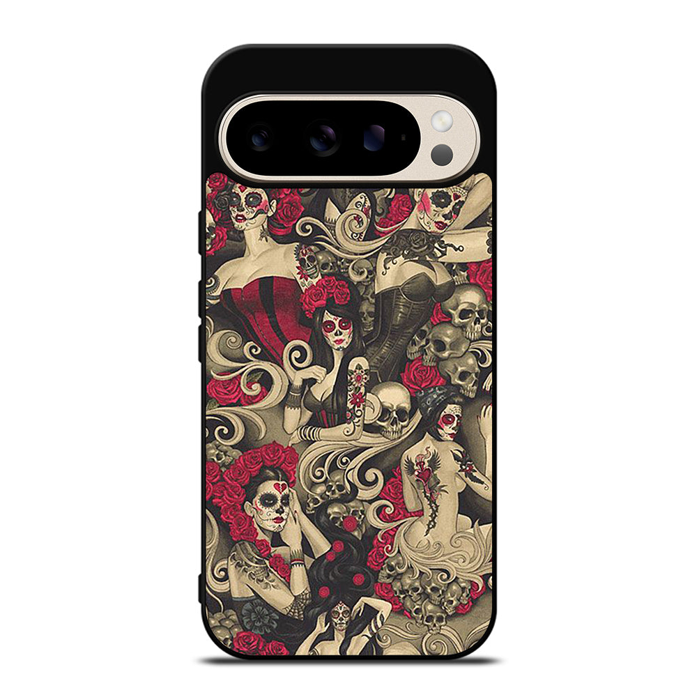 DAY OF THE DEAD SKULL ART Google Pixel 9 Pro Case Cover