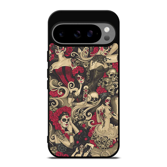 DAY OF THE DEAD SKULL ART Google Pixel 9 Pro XL Case Cover