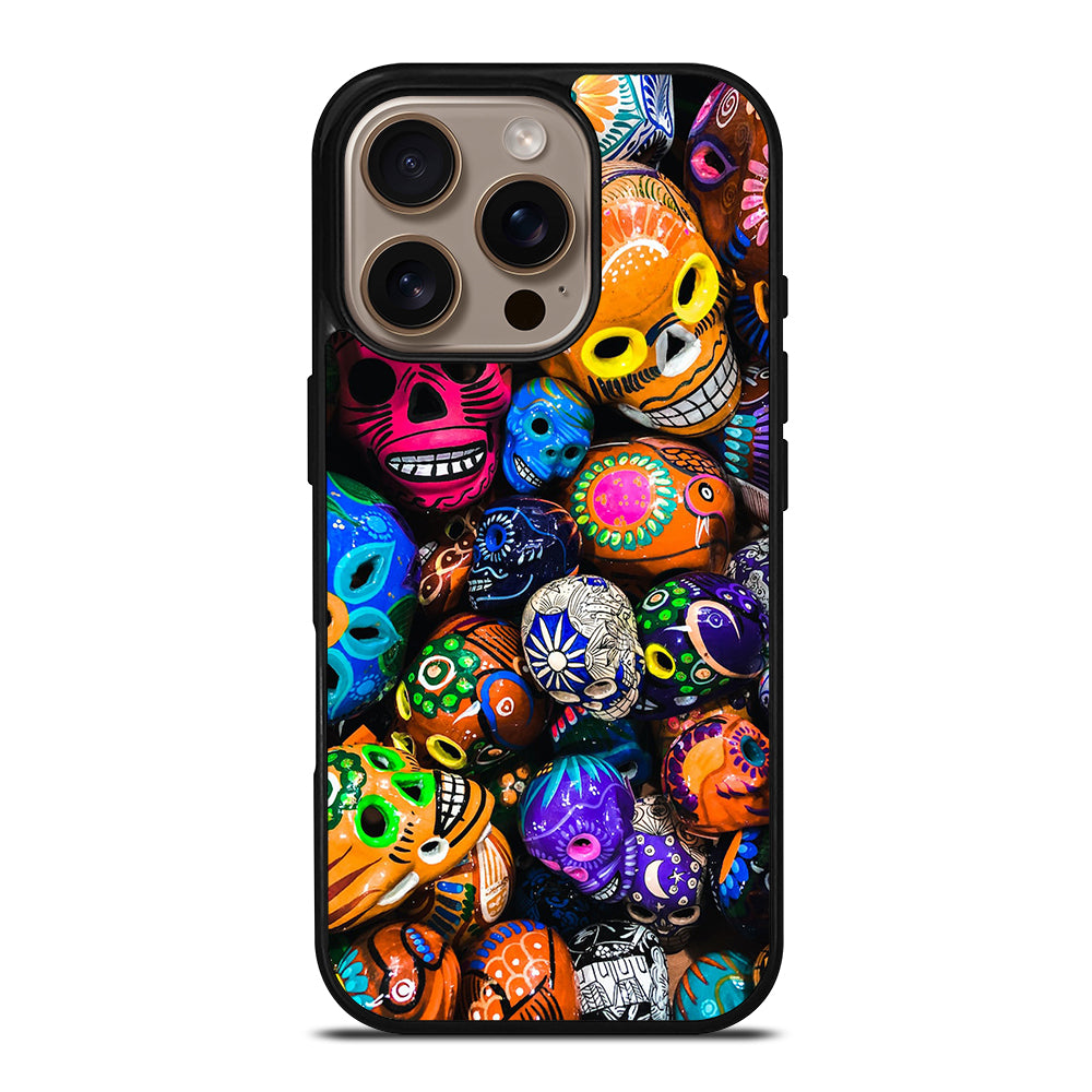 DAY OF THE DEAD SKULL PATTERN iPhone 16 Pro Case Cover