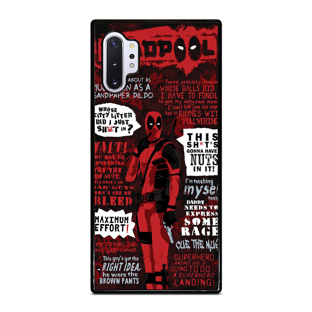 DEADPOOL QUOTE Samsung Galaxy Note 10 Plus Case Cover