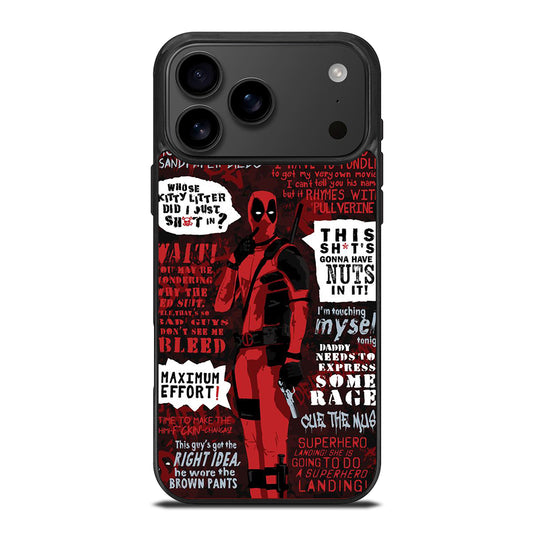 DEADPOOL QUOTE iPhone 17 Pro Max Case Cover
