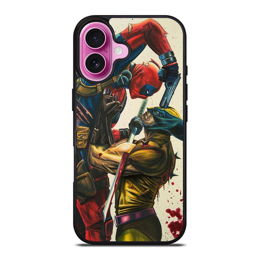 DEADPOOL VS WOLVERINE 2 iPhone 16 Plus Case Cover