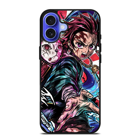 DEMON SLAYER TANJIRO KAMADO ART iPhone 16 Case Cover