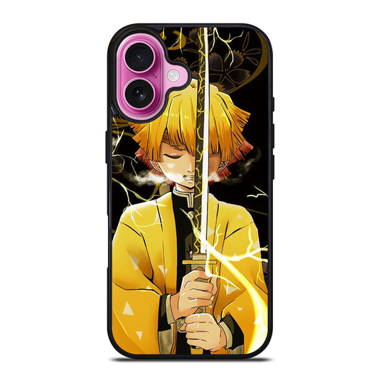DEMON SLAYER ZENITSU AGATSUMA ANIME iPhone 16 Plus Case Cover