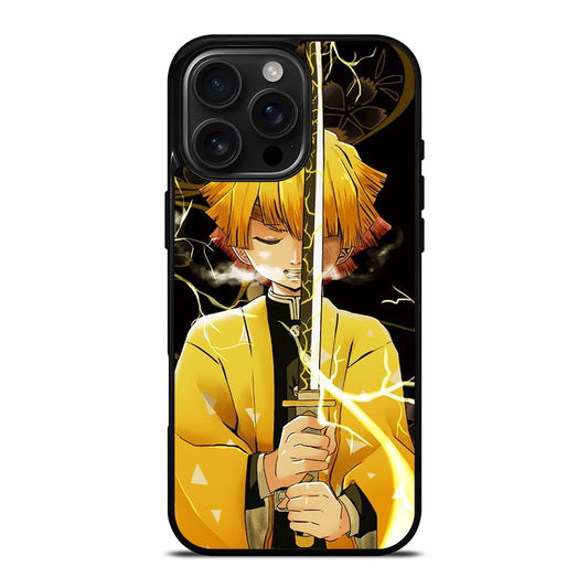 DEMON SLAYER ZENITSU AGATSUMA ANIME iPhone 16 Pro Max Case Cover
