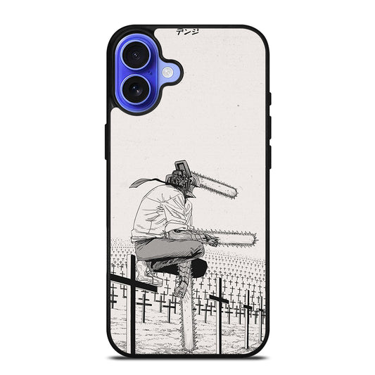 DENJI CHAINSAW MANGA iPhone 16 Case Cover