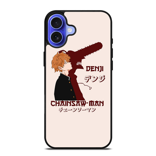 DENJI CHAINSAW MAN ART ANIME iPhone 16 Case Cover