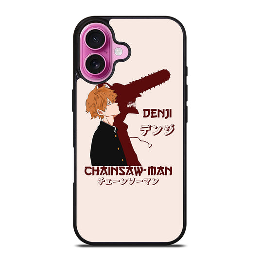 DENJI CHAINSAW MAN ART ANIME iPhone 16 Plus Case Cover