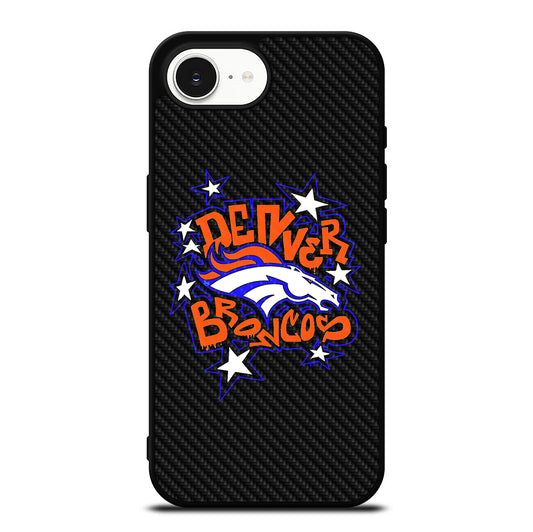DENVER BRONCOS CARBON LOGO iPhone 16e Case Cover