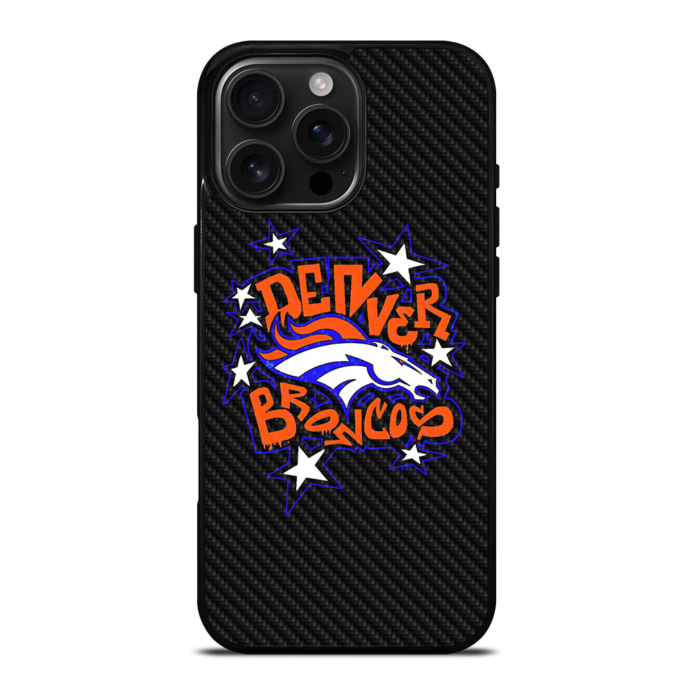 DENVER BRONCOS CARBON LOGO iPhone 16 Pro Max Case Cover