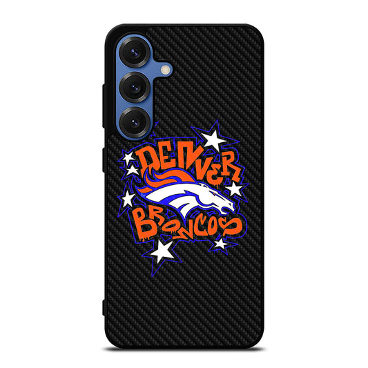 DENVER BRONCOS CARBON LOGO Samsung Galaxy S25 Case Cover
