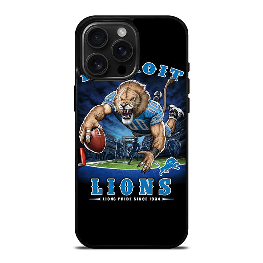DETROIT LIONS MASCOT iPhone 16 Pro Max Case Cover
