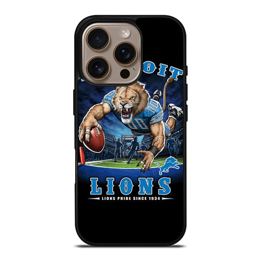 DETROIT LIONS MASCOT iPhone 16 Pro Case Cover