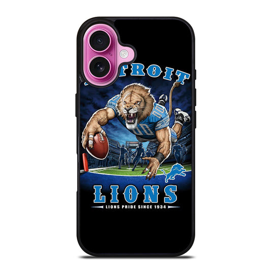 DETROIT LIONS MASCOT iPhone 16 Plus Case Cover