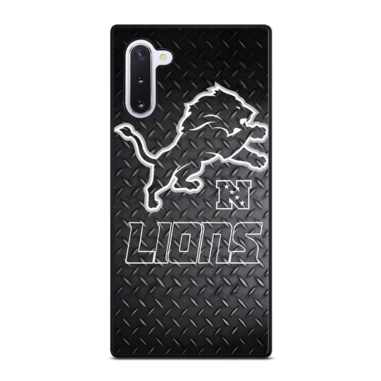 DETROIT LIONS METAL SYMBOL Samsung Galaxy Note 10 Case Cover