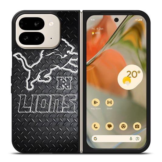 DETROIT LIONS METAL SYMBOL Google Pixel 9 Pro Fold Case Cover