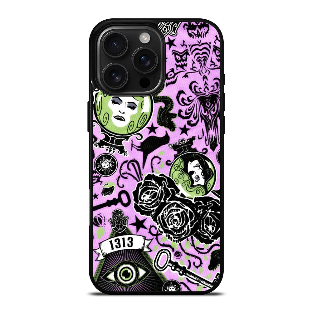 DISNEY HAUNTED MANSION PATTERN ART 2 iPhone 16 Pro Max Case Cover