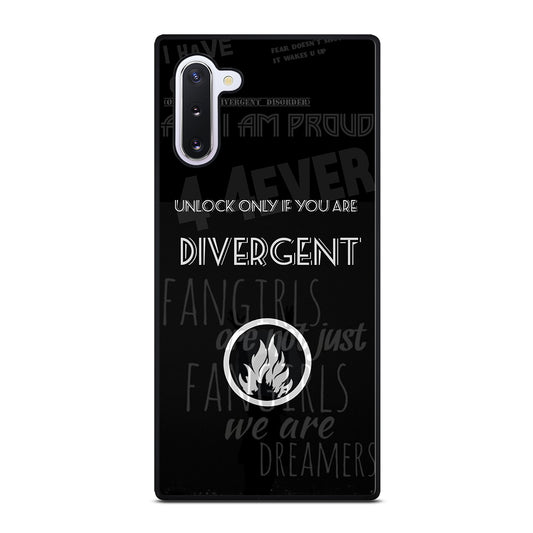 DIVERGENT QUOTE 2 Samsung Galaxy Note 10 Case Cover