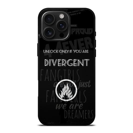 DIVERGENT QUOTE 2 iPhone 16 Pro Max Case Cover