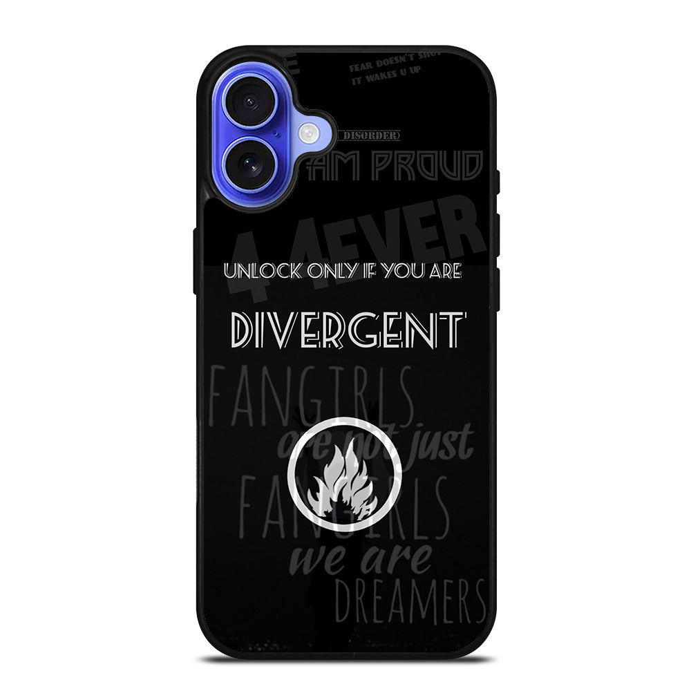 DIVERGENT QUOTE 2 iPhone 16 Case Cover