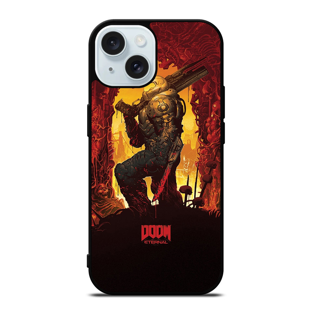 DOOM ETERNAL GAMES LOGO iPhone 15 Case Cover