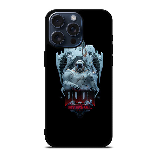 DOOM ETERNAL GAMES LOGO BLACK 2 iPhone 15 Pro Max Case Cover