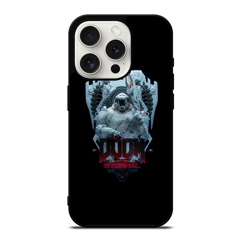 DOOM ETERNAL GAMES LOGO BLACK 2 iPhone 15 Pro Case Cover