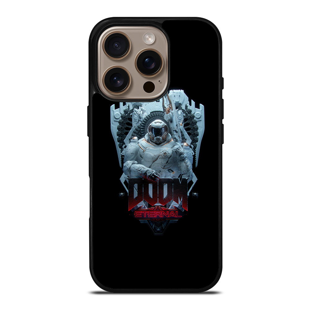 DOOM ETERNAL GAMES LOGO BLACK 2 iPhone 16 Pro Case Cover