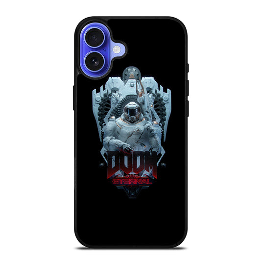 DOOM ETERNAL GAMES LOGO BLACK 2 iPhone 16 Case Cover