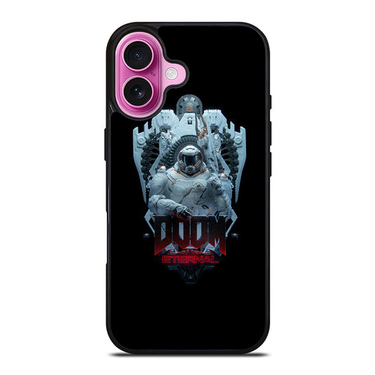 DOOM ETERNAL GAMES LOGO BLACK 2 iPhone 16 Plus Case Cover