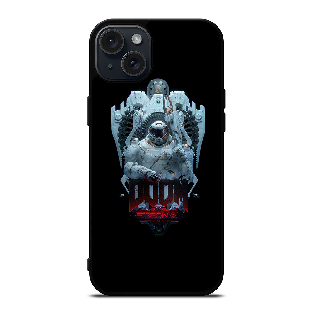 DOOM ETERNAL GAMES LOGO BLACK 2 iPhone 15 Plus Case Cover