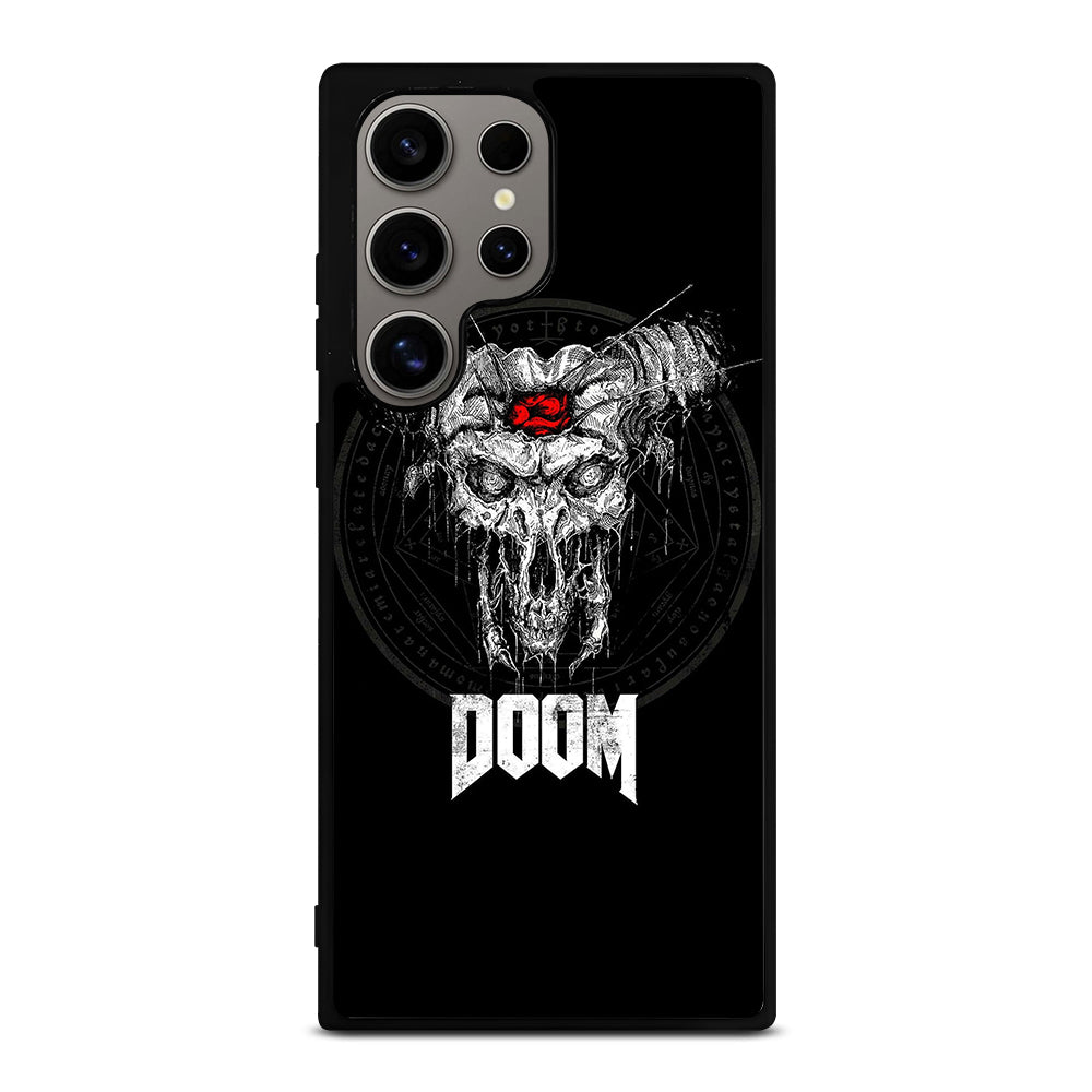 DOOM ETERNAL GAMES LOGO BLACK Samsung Galaxy S24 Ultra Case Cover