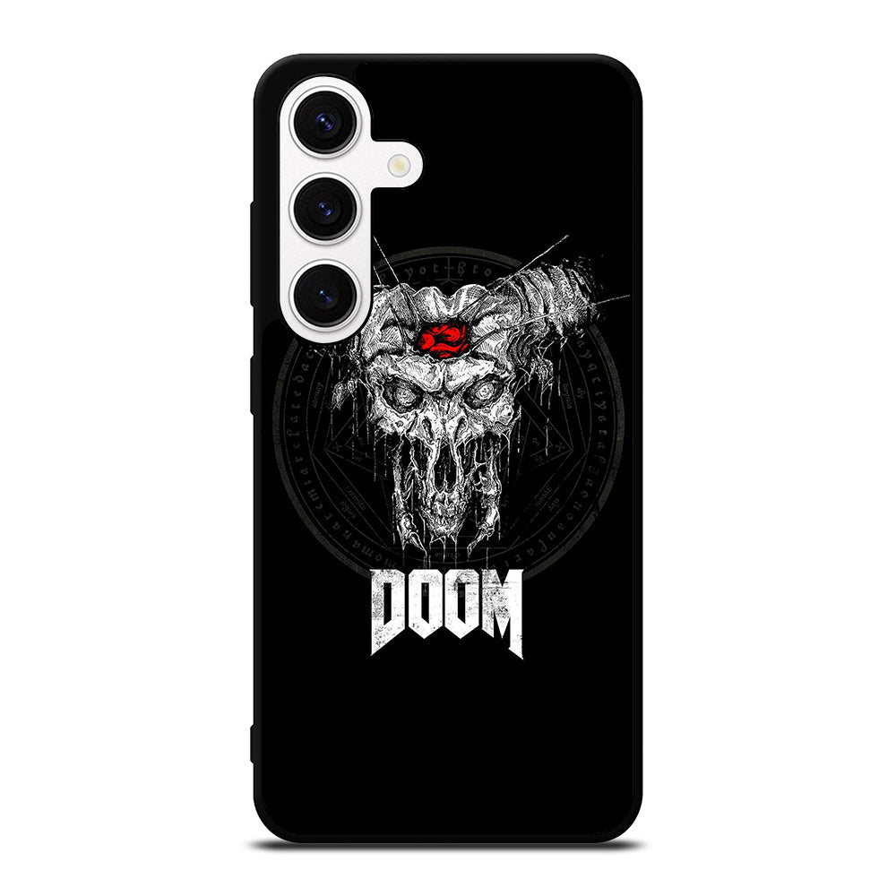 DOOM ETERNAL GAMES LOGO BLACK Samsung Galaxy S24 Case Cover