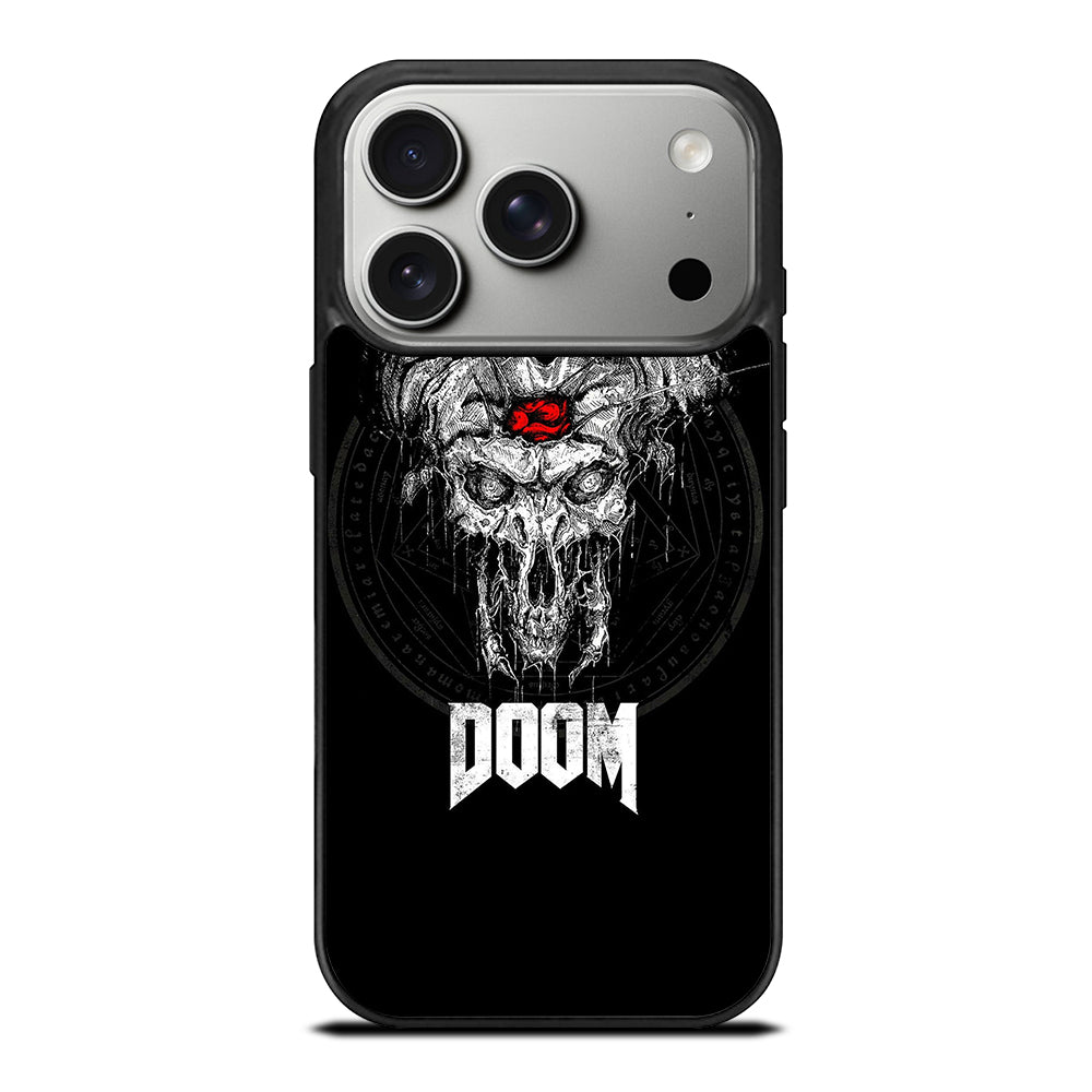 DOOM ETERNAL GAMES LOGO BLACK iPhone 17 Pro Case Cover