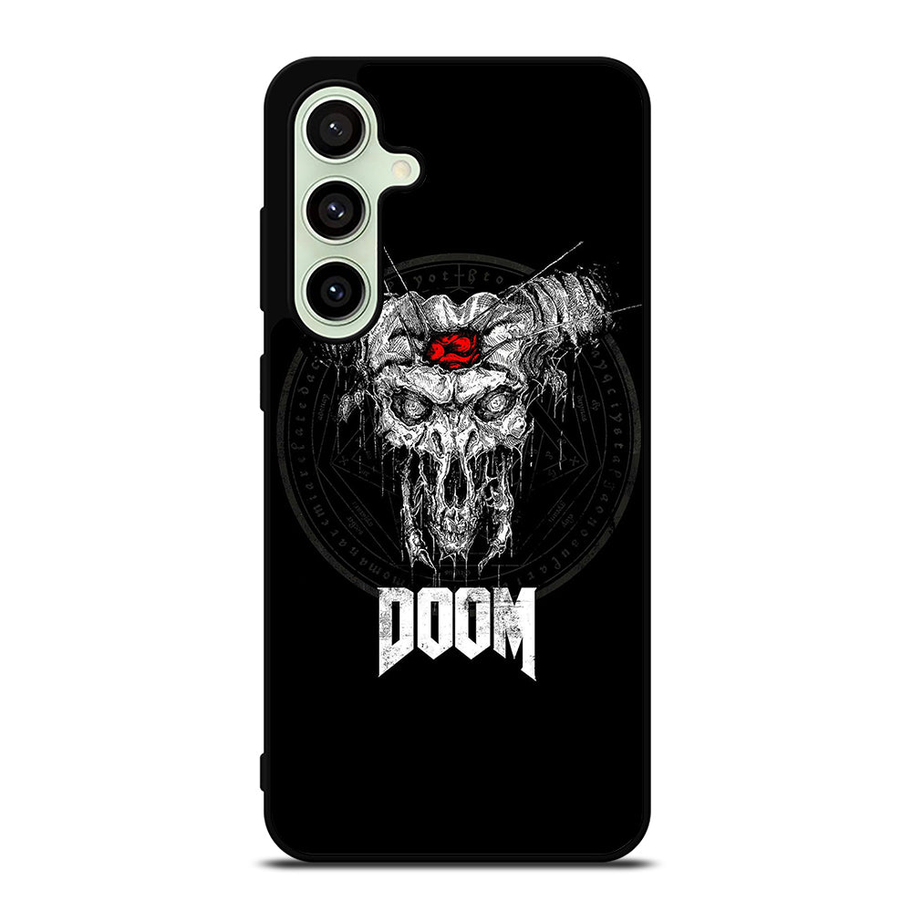 DOOM ETERNAL GAMES LOGO BLACK Samsung Galaxy S24 FE Case Cover