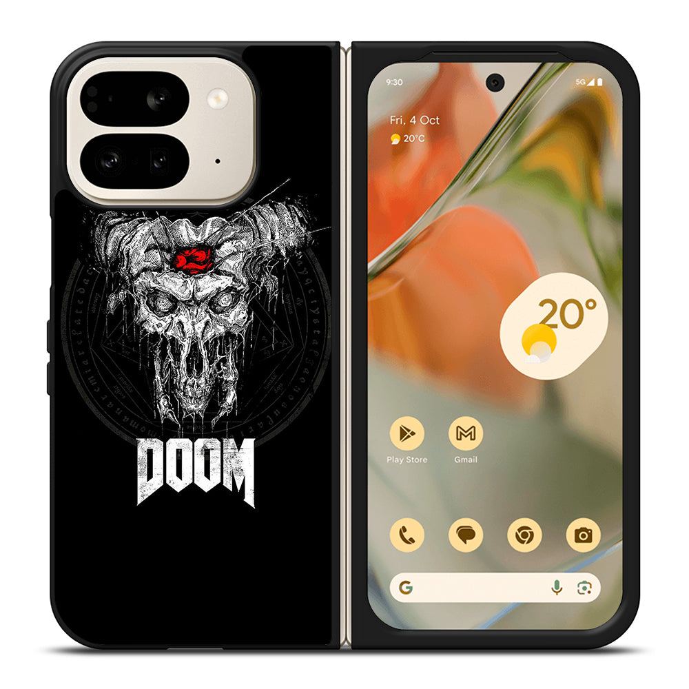 DOOM ETERNAL GAMES LOGO BLACK Google Pixel 9 Pro Fold Case Cover