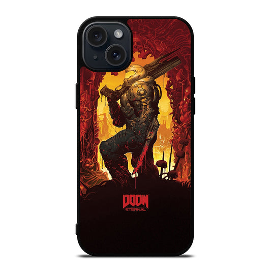 DOOM ETERNAL GAMES LOGO iPhone 15 Plus Case Cover