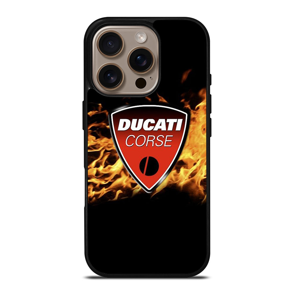 DUCATI FLAME LOGO iPhone 16 Pro Case Cover