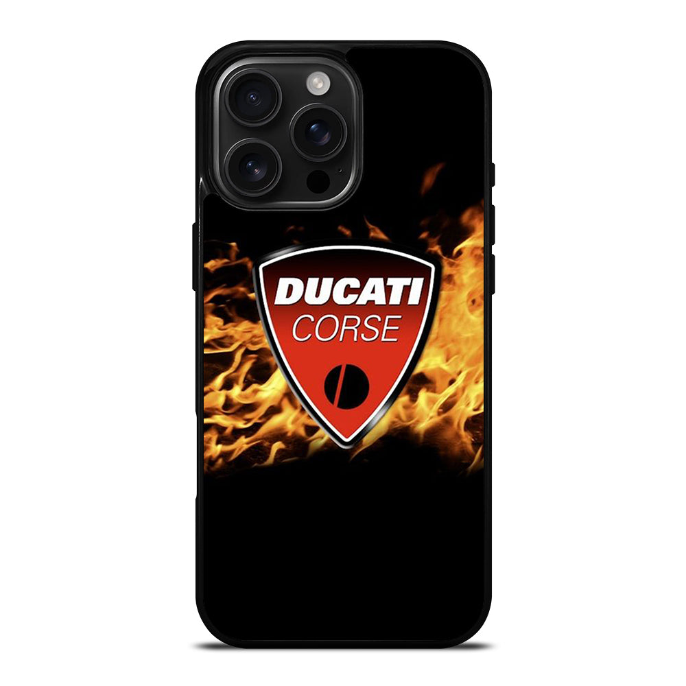 DUCATI FLAME LOGO iPhone 16 Pro Max Case Cover