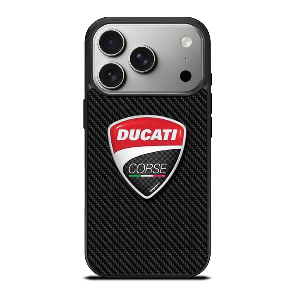 DUCATI LOGO CARBON iPhone 17 Pro Case Cover