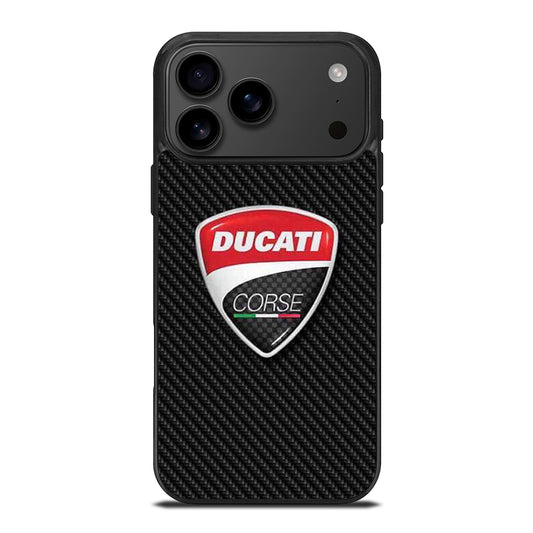DUCATI LOGO CARBON iPhone 17 Pro Max Case Cover