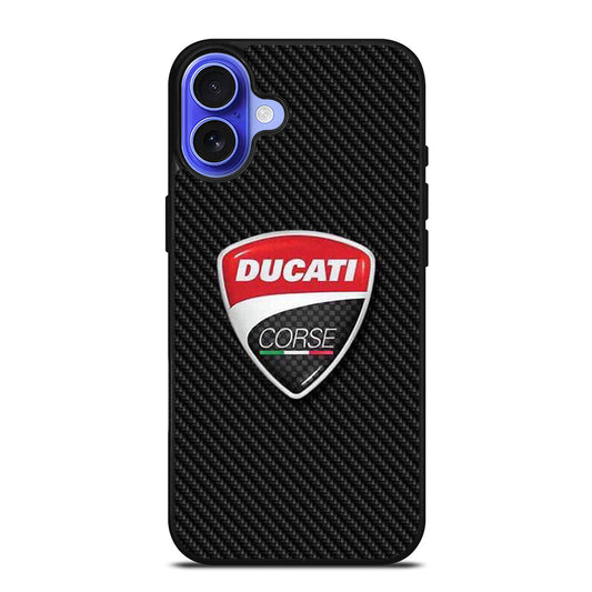 DUCATI LOGO CARBON iPhone 16 Case Cover