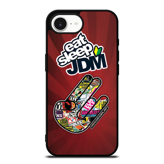 EAT SLEEP JDM LOGO iPhone 16e Case Cover