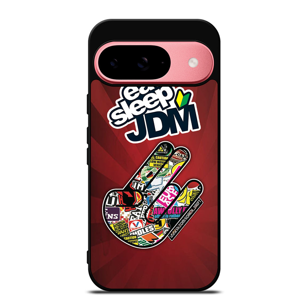 EAT SLEEP JDM LOGO Google Pixel 9 Case Cover